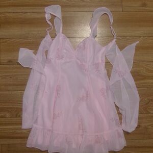 Lucy in the Sky Pink Floral Mini Dress